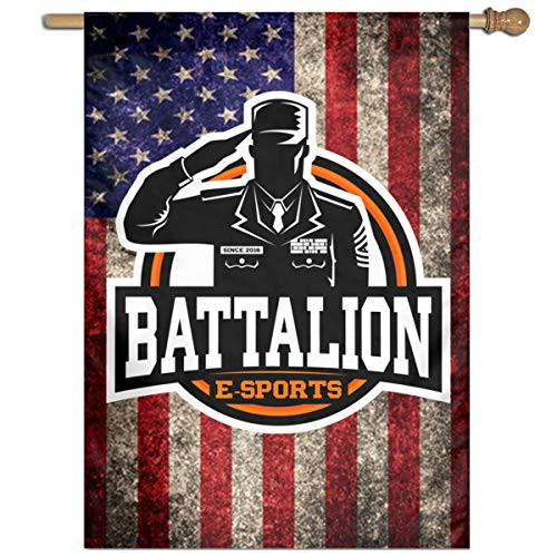 ZHENGKAIWENqizi Battalion E-Sports Garden Flag Outdoor Flags House Decorative Flag 27"x37"