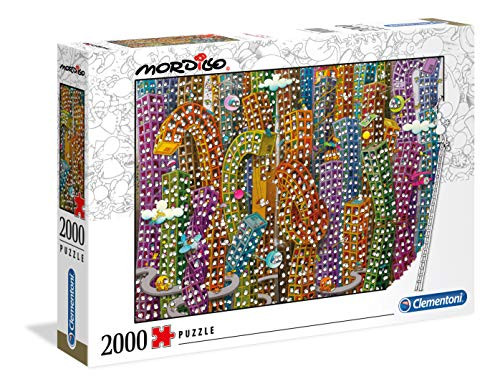 Clementoni - 32565 - Mordillo Puzzle - The Jungle - 2000 Pieces - Made in Italy - Jigsaw Puzzles for Adult