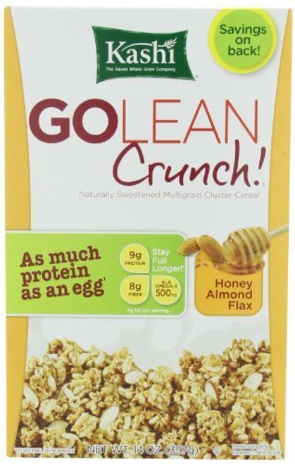 Kashi GOLEAN Crunch Cereal Honey Almond Flax 14-Ounce Boxes -Pack of 1- Kashi GOLEAN Crunch Cereal Honey Almond Flax 14-Ounce Boxes -Pack of 1-
