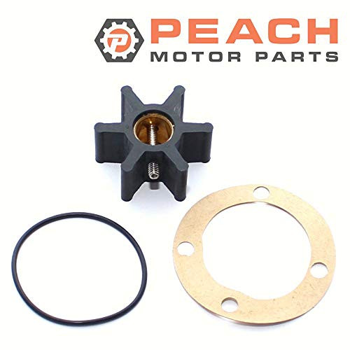 Peach Motor Parts PM-09-808B-1 Impeller Water Pump -Neoprene-- Replaces Jabsco- 22405-0001 22405-0001-P Johnson Pump- 09-808B 09-808B-1 09-45589 Volvo Penta- 3586496 875583-7 833995 Made b