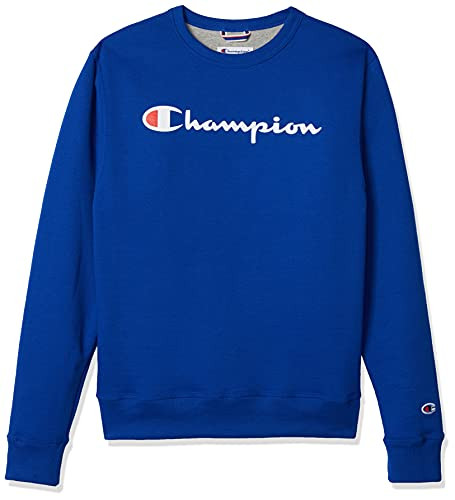 Champion Men's Powerblend Fleece Crew Script Logo Surf The Web-Y07718 Small