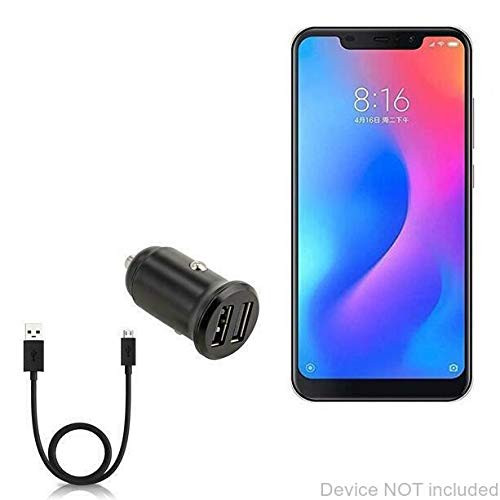 E and L 6P Car Charger BoxWave -Minimus Car Charger with DirectSync Cable- Tiny Small Minimal Compact Dual Car Charger for E and L 6P - Jet Black E and L 6P Car Charger BoxWave -Minimus Car Charger with DirectSync Cable- Tiny Small Minimal Compact Dual Car Charger for E and L 6P - Jet Black