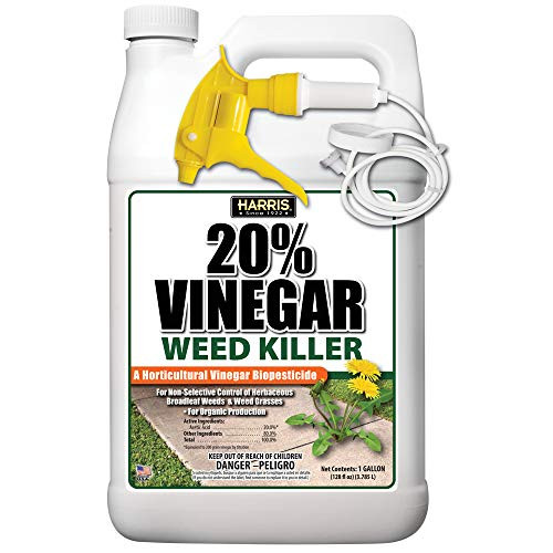 Harris Vinegar Weed and Weed Grass Killer for Organic Production 1 Gallon with Sprayer