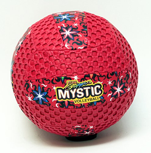 fun gripper -Mystic 8.5" Volleyball -RED- -Indoor -Outdoor- Sting Free by- Saturnian I P.E. Supplier
