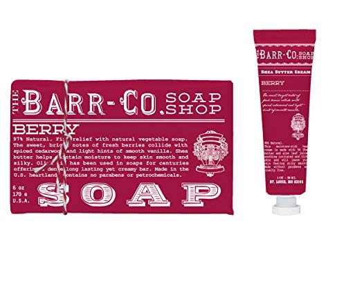 Barr Co Berry Bar Soap with Mini Hand Cream By k Hall