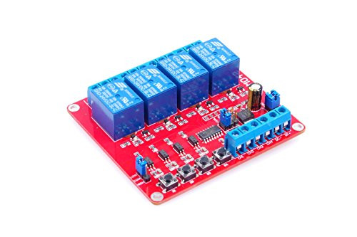 LM YN 4-Channel Relay Control Module Interlock Self-lock Trigger 3 in 1 Relay Module High / Low Level Trigger With Indicators for Household Appliances Control , PLC Industrial Control , Arduino (24V)