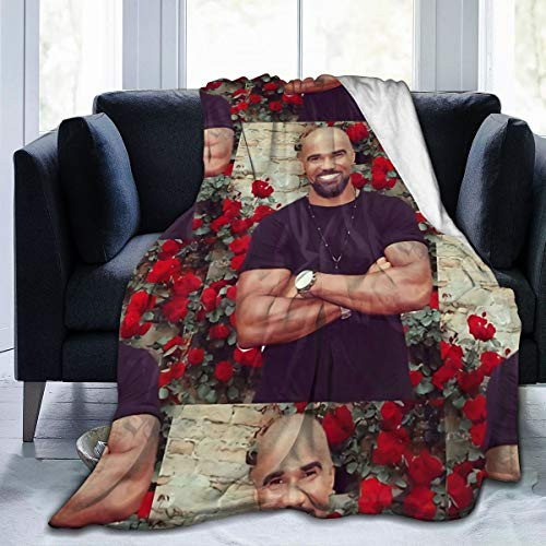Eollxc Super-Soft Shemar Moore Comfortable Blankets for Four Seasons Lightweight Warm Blankets Suitable for Sofa Blankets for Adults and Children Bed Blankets 50"" X40