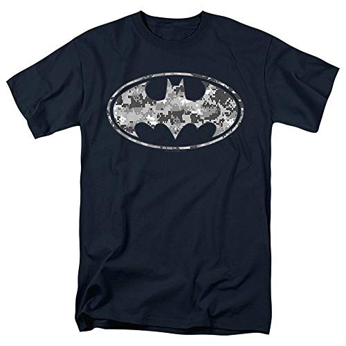 Batman Urban Digital Camo DC Comics T Shirt  and  Stickers -X-Large- Navy