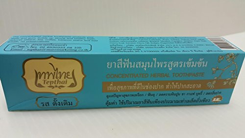 Tepthai Original Herbal Toothpaste Thai Herbs Gum Problem Freshens Breath70 G.