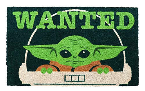 Pyramid America The Mandalorian Wanted - The Child Coir Doormat - 29" x 17" Indoor-Outdoor Entry Mat with Non-Skid PVC Back - Durable and Easy to Clean Pyramid America The Mandalorian Wanted - The Child Coir Doormat - 29" x 17" Indoor-Outdoor Entry Mat with Non-Skid PVC Back - Durable and Easy to Clean