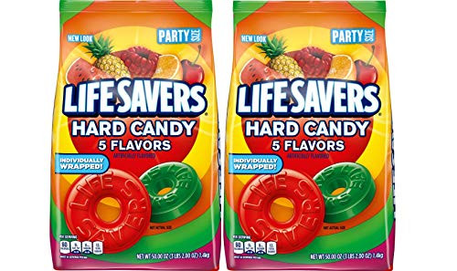LIFE SAVERS Hard Candy 5 Flavors 50-Ounce Party Size Bag -Pack of 2-. LIFE SAVERS Hard Candy 5 Flavors 50-Ounce Party Size Bag -Pack of 2-.