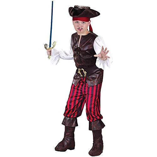 Boys High Seas Buccaneer Costume- Boys Size L -12-14- Boys High Seas Buccaneer Costume- Boys Size L -12-14-