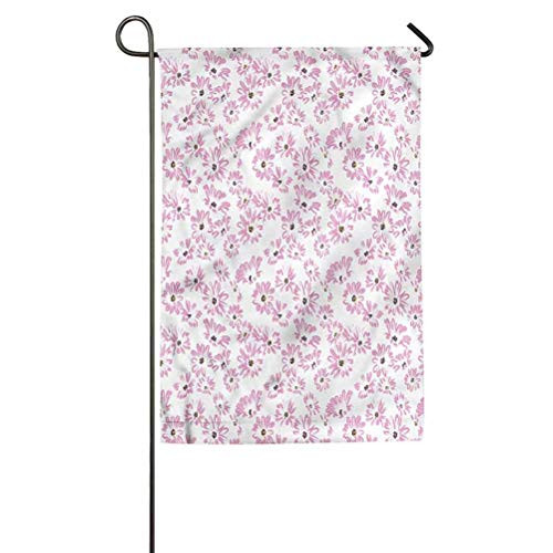 ParadiseDecor Flower Personalized Garden Flag Home Decorative Outdoor Double Sided Flag Romantic Florals Petals 12" W x 18" L