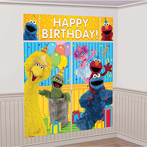 Amscan Sesame Street Scene Setter Kit