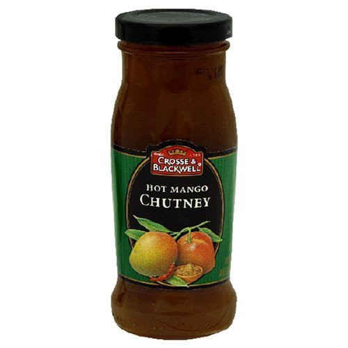 Crosse  and  Blackwell Hot Mango Chutney 9 OZ Jars -Pack of 2- by Crosse  and  Blackwell