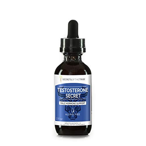 Testosterone Secret Herbal Extract, Alcohol-Free Tincture, Glycerite Pine Pollen, Astragalus, Tribulus, Barrenwort - Horny Goat Weed, Cinnamon. Male Hormone Support 2 OZ)