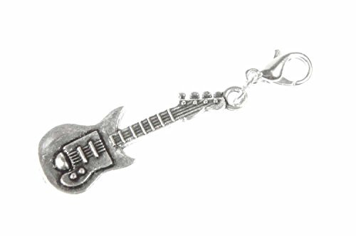 Miniblings Electric Guitar E-Guitar Charm Pendant Band Music Superstar Silver