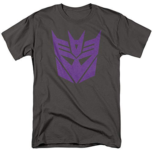 Transformers Decepticon Logo T Shirt  and  Stickers -XXXX-Large- Charcoal