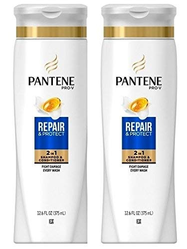 Pantene Pro-V 2 in 1 Shampoo  and  Conditioner Repair  and  Protect 12.6 Ounce -Pack of 2-