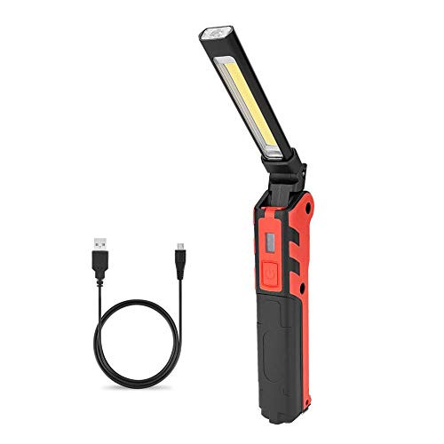 Work Light Rechargeable LED Inspection Light, BESTSUN 270° Rotatable USB Flashlight Torch Portable Small COB Work Lamp with Magnetic Base & Hook & Stepless Dimmable for Auto Car Truck Garage Mechanic Work Light Rechargeable LED Inspection Light, BESTSUN 270° Rotatable USB Flashlight Torch Portable Small COB Work Lamp with Magnetic Base & Hook & Stepless Dimmable for Auto Car Truck Garage Mechanic