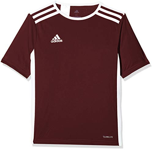 adidas Entrada 18 Jersey - Adult - Maroon-White - S