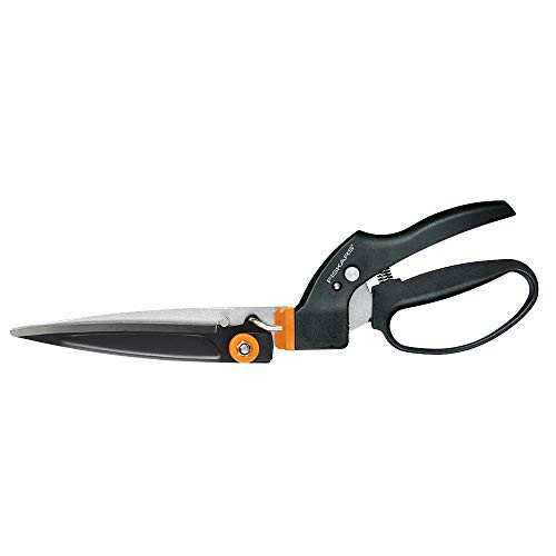 Fiskars Garden 392171-1001 Swivel Grass Shears, Black/Orange