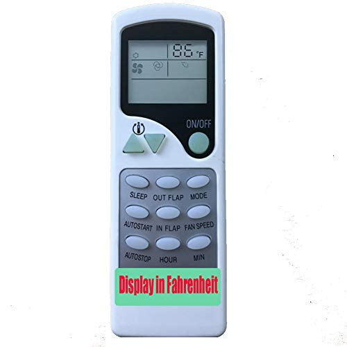 YING RAY Replacement for Soleus Air Air Conditioner Remote Control ZCF-LW-17-1 ZCF-LW-17-2 Remote Control Part KF-24GW-Display in Fahrenheit ONLY-