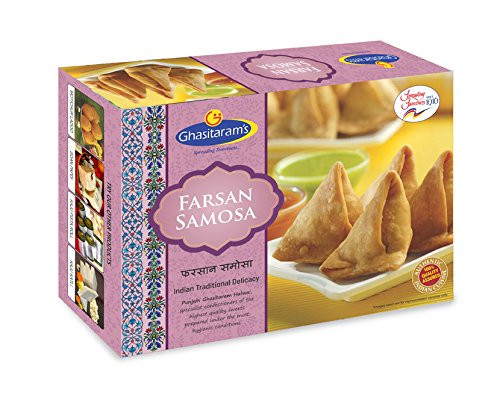 Ghasitaram's -Mumbai- Farsan Samosa Authentic Indian Food and Snacks Namkeen - 300 grams -14 oz- Ghasitaram's -Mumbai- Farsan Samosa Authentic Indian Food and Snacks Namkeen - 300 grams -14 oz-