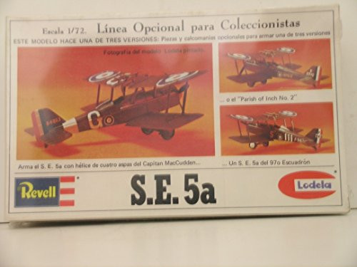 Revell-Lodela Models---1-72 Scale British WW I S.E. 5a Aircraft---Plastic Model Kit