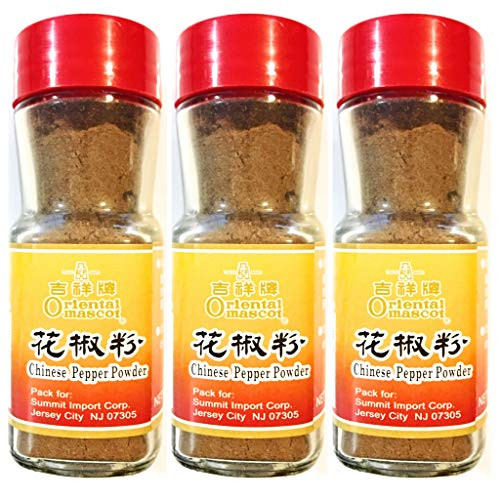 Oriental Mascot Chinese Pepper Powder 1 Oz-3 Pack-