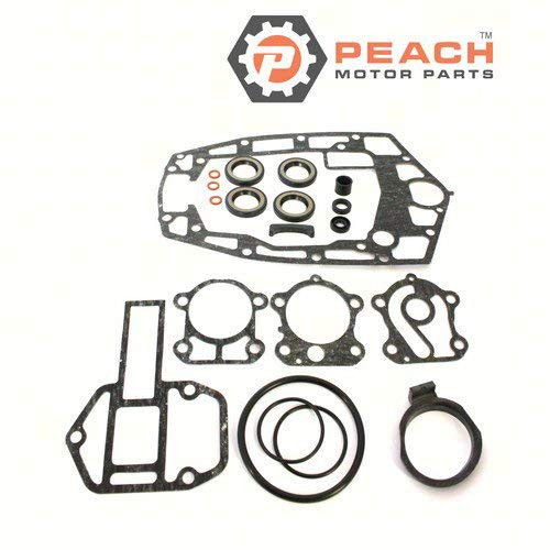 Peach Motor Parts PM-688-W0001-22-00 Lower Unit Gasket Kit- Replaces Yamaha- 688-W0001-22-00 688-W0001-21-00 Sierra- 18-0021 Made by Peach Motor Parts