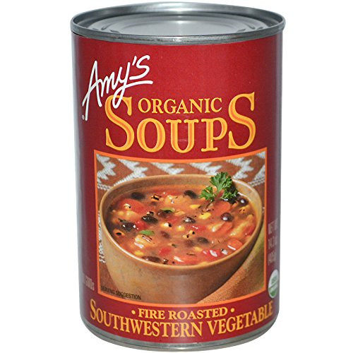 Amy's Organic Soups Fire Roasted Southwestern Vegetable 14.3 oz -405 g--Pack of 4-
