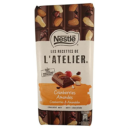 Chocolate Nuts  Chocolate Covered Cranberries  L'Atelier Dark Chocolate Cranberry And Almond  Almond Dark Chocolate  5.99 Ounce Total Weight
