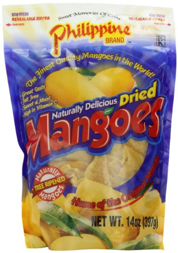 Philippine Brand Dried Mango 14 Ounce Pouch