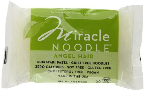 Miracle Noodle Shirataki Pasta Angel Hair 7-Ounce -Pack of 6- by Miracle Noodle