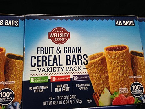 Wellsley Farms fruit  and  grain variety pack 48 ct. -pack of 2-