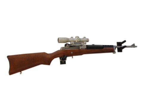 KR Ideas Standard Horizontal Wall Mount for a Mini 14 Rifle -Made in The USA- -Oak-
