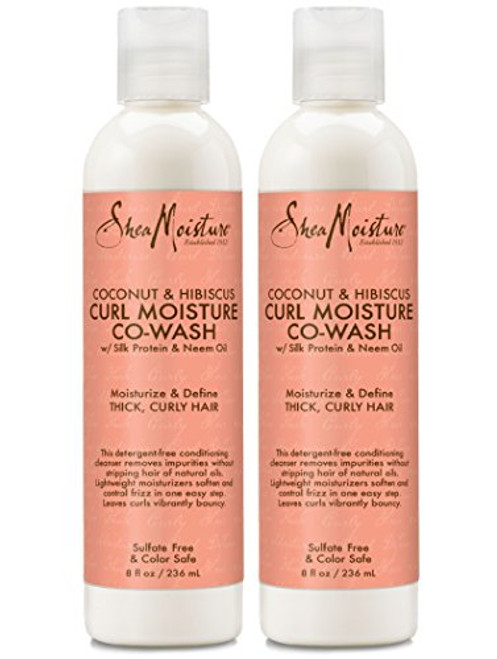 Shea Moisture Coconut and Hibiscus Co-Wash 8 Ounce -235ml- -2 Pack- Shea Moisture Coconut and Hibiscus Co-Wash 8 Ounce -235ml- -2 Pack-