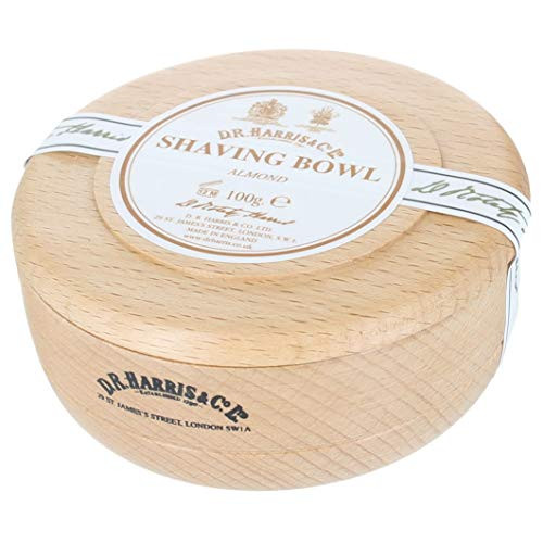 Almond Shave Soap - Beech Bowl 100g Shave soap by D.R. Harris  and  Co. Ltd.