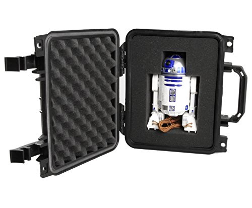 CASEMATIX Collector Case Designed for R2-D2 and R2-Q5 App-Enabled Droid by Sphero  Waterproof R2D2 Carry Case with Protective Foam Compartment and Travel Handle