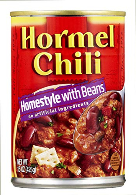 HORMEL Home Style Chili With Beans 15 Ounce -Pack of 12- HORMEL Home Style Chili With Beans 15 Ounce -Pack of 12-