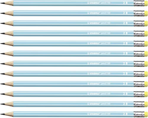 Graphite Pencil - STABILO pencil 160 E-T 2B blue box of 12