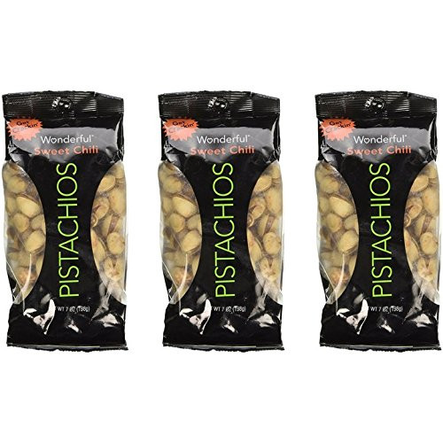 Wonderful Pistachios Sweet Chili 7 Ounce -Pack of 3- Wonderful Pistachios Sweet Chili 7 Ounce -Pack of 3-