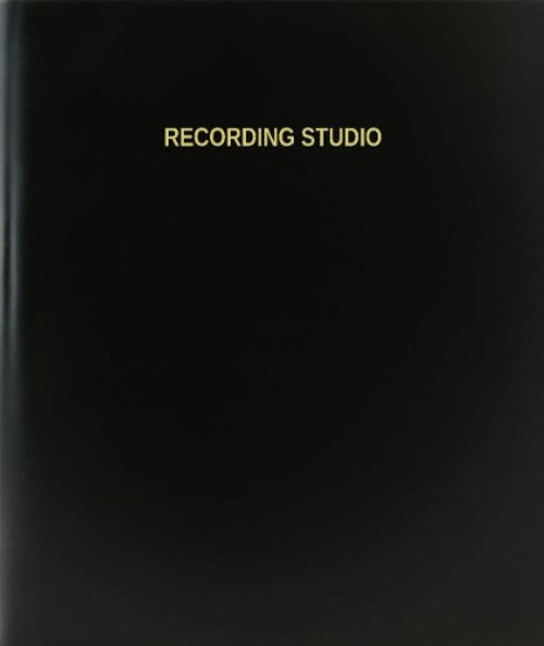 BookFactory Recording Studio Log Book-Journal-Logbook - 120 Page 8.5"x11" Black Hardbound -XLog-120-7CS-A-L-Black-Recording Studio Log Book--