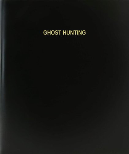 BookFactory Ghost Hunting Log Book-Journal-Logbook - 120 Page 8.5"x11" Black Hardbound -XLog-120-7CS-A-L-Black-Ghost Hunting Log Book--