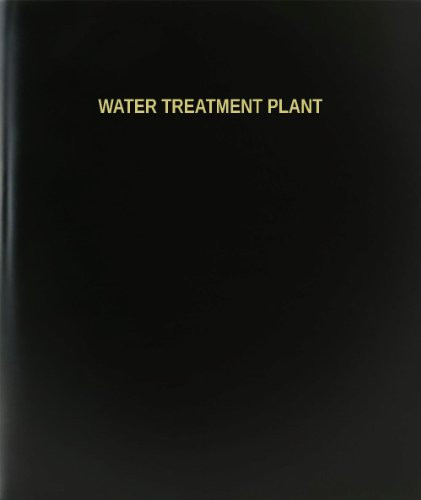 BookFactory Water Treatment Plant Log Book-Journal-Logbook - 120 Page 8.5"x11" Black Hardbound -XLog-120-7CS-A-L-Black-Water Treatment Plant Log Book--