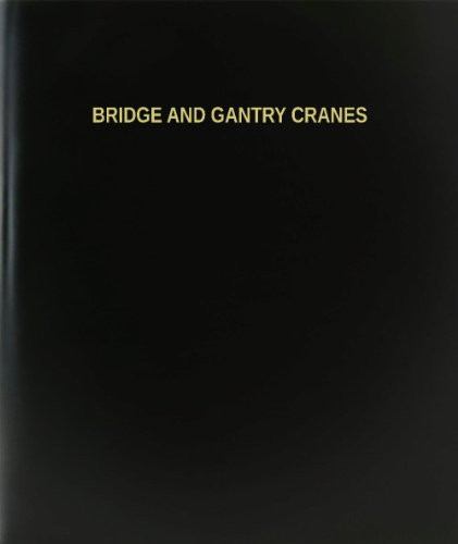 BookFactory Bridge And Gantry Cranes Log Book - Journal - Logbook - 120 Page 8.5"x11" Black Hardbound -XLog-120-7CS-A-L-Black-Bridge And Gantry Cranes Log Book--