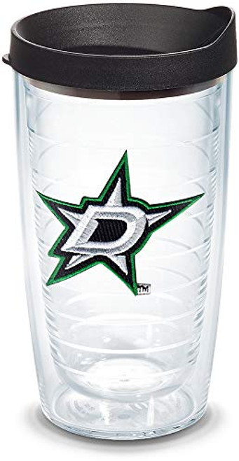 Tervis 1123719 NHL Dallas Stars Primary Logo Tumbler with Emblem and Black Lid 16oz, Clear Tervis 1123719 NHL Dallas Stars Primary Logo Tumbler with Emblem and Black Lid 16oz, Clear