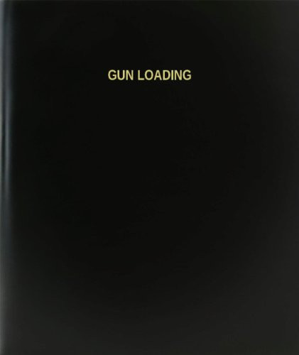 BookFactory Gun Loading Log Book - Journal - Logbook - 120 Page 8.5"x11" Black Hardbound -XLog-120-7CS-A-L-Black-Gun Loading Log Book--
