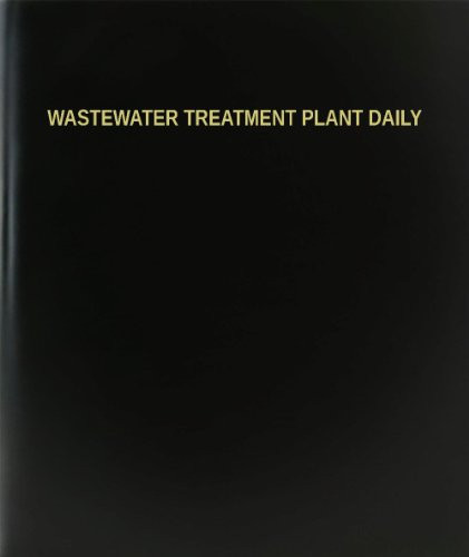 BookFactory Wastewater Treatment Plant Daily Log Book-Journal-Logbook - 120 Page 8.5"x11" Black Hardbound -XLog-120-7CS-A-L-Black-Wastewater Treatment Plant Daily Log Book--